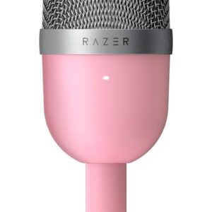 Razer Seiren Mini USB Condenser Microphone for Streaming and Gaming – Quartz Pink