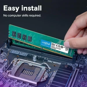 Crucial 32GB Single DDR4 RAM 3200 MT/s ( Supports Down Clocking to 2933MHz or 2666MHz)  CL22 (PC4 25600) 1.20V Unbuffered Desktop DIMM 288-Pin Memory | CT32G4DFD832A