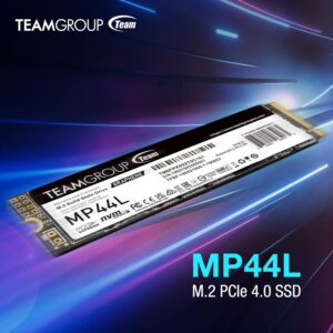 TEAMGROUP MP44L 1TB SLC Cache NVMe 1.4 PCIe Gen 4×4 M.2 2280 Laptop & Desktop SSD (R/W Speed up to 5,000/4,500MB/s) TM8FPK001T0C101