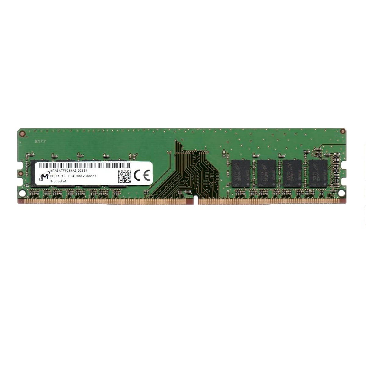 Micron 8GB DDR4 2666MHz Desktop Memory | CL19 | 288-Pin DIMM | Reliable, Energy-Efficient, High-Speed Performance | Used, Tested & Certified for Stability