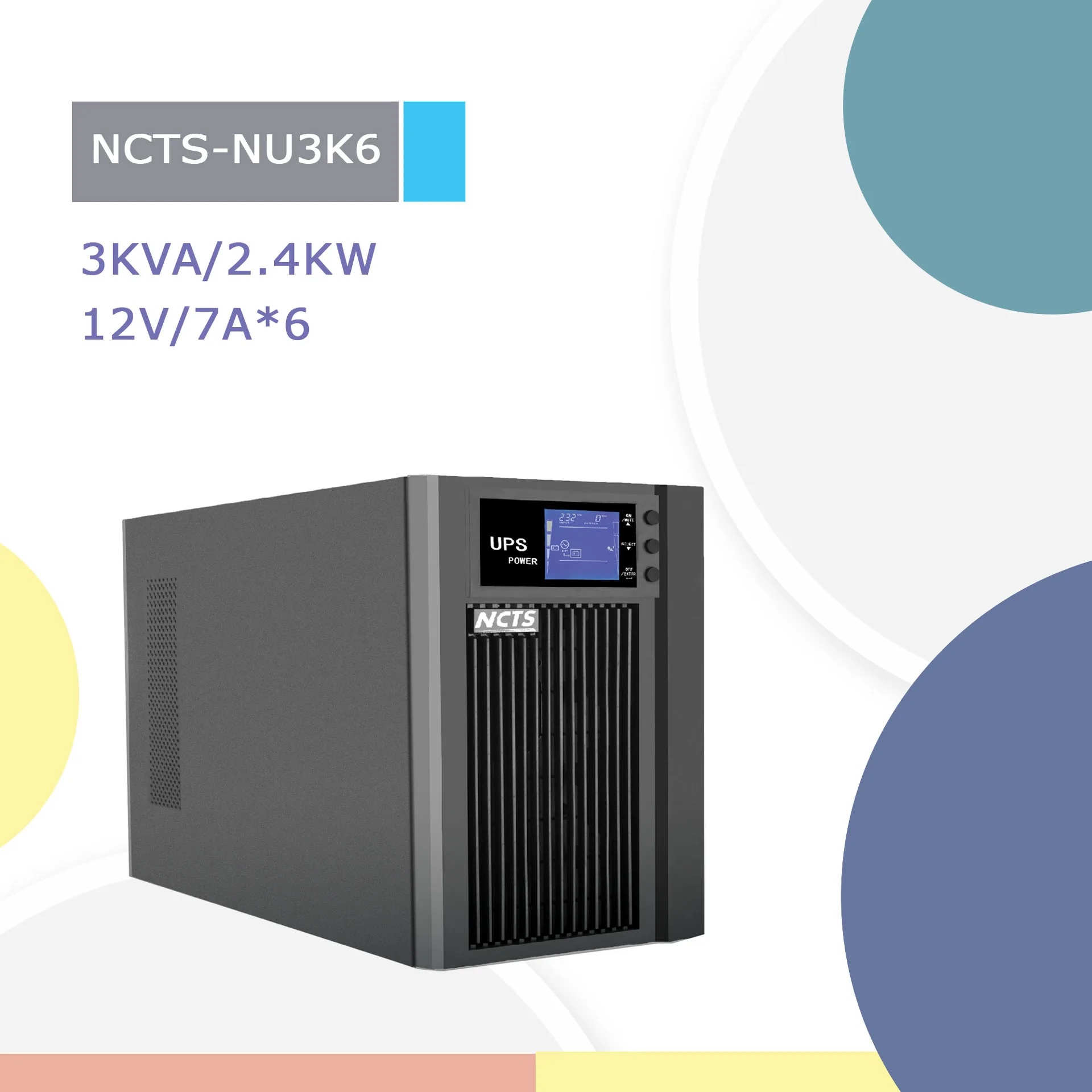 ONLINE UPS NCTS NU3K6 3KVA 7A
