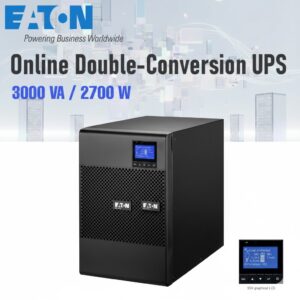 Eaton 9SX3000I Online Double-Conversion UPS | 3000VA / 2700W | 230V Output | LCD Display | ABM Battery Management | 92.4% Efficiency | 8x C13 + 1x C19 Outlets | Reliable Power Protection