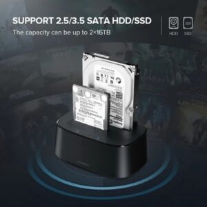 UGREEN USB 3.0 Dual Bay SATA Hard Drive Docking Station DUPLICATOR / CLONER – CM198 