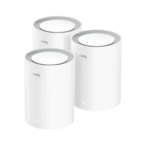 CUDY AX3000 Dual-Band Wi-Fi 6 Mesh System (3-Pack) with 2.5G Port – 2402+574 Mbps Speeds, Fast Roaming, 200 Devices, VPN, Wired/Wireless Backhaul, App Control