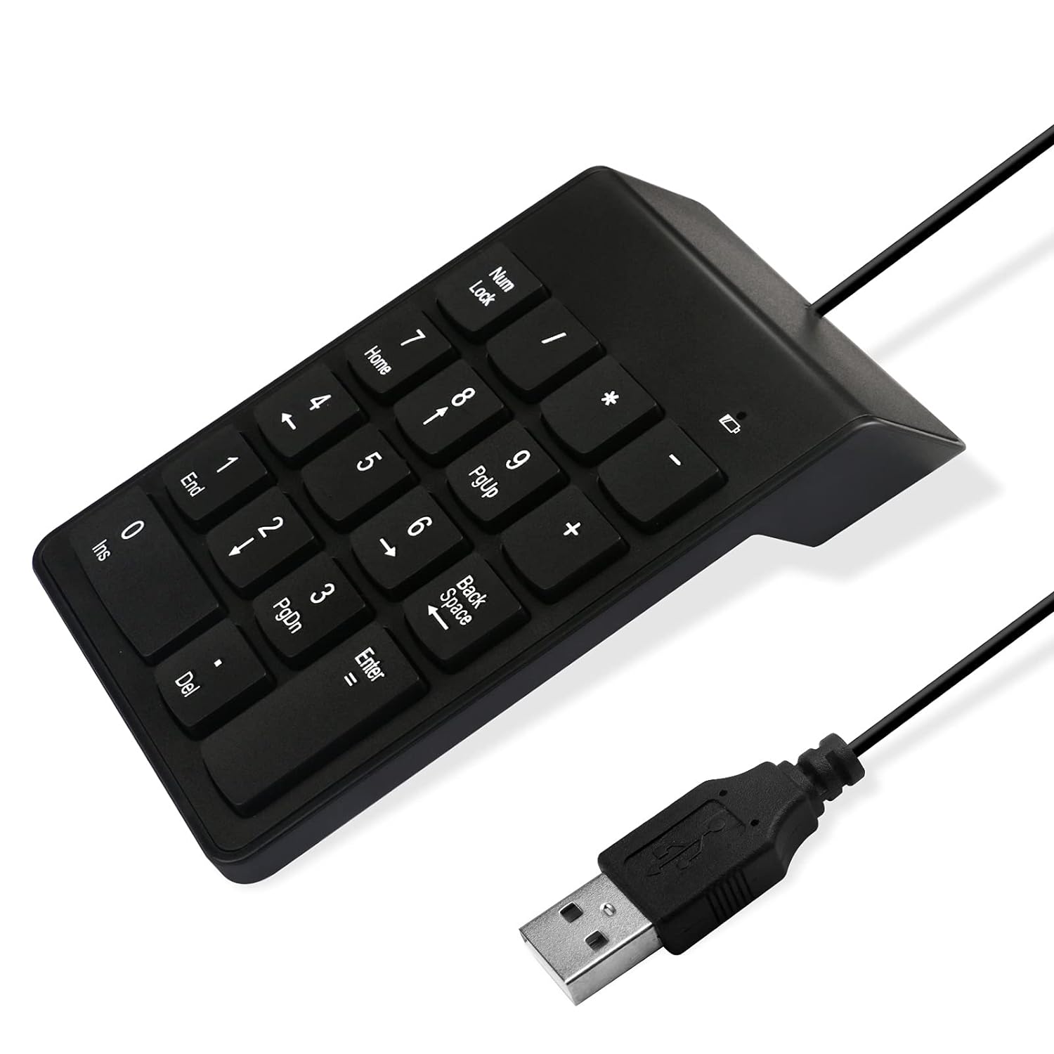 Mini Slim Wired USB Numeric Digital Keyboard Number Pad (18 Keys)