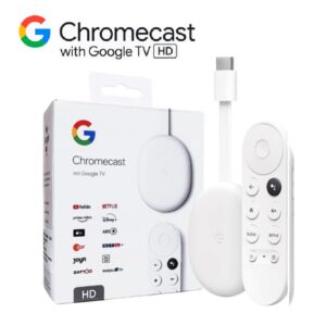 Chromecast with Google TV (HD) – Streaming Stick Entertainment on Your TV with Voice Search – Watch Movies, Shows, and Live TV in 1080p HD | Snow ~ OPEN BOX