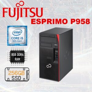 FUJITSU Desktop ESPRIMO P958 : Intel® Core i5-9500 – 8GB DDR4 RAM – 256GB SSD | USED