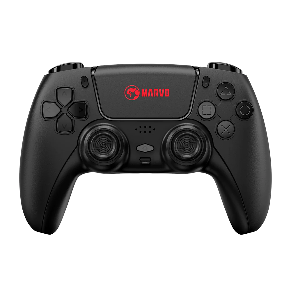 MARVO GT-90 PACT 70 Wireless Gaming Controller | PS4 / iOS / Windows / Android | Touch Panel | Dual-Motor Vibration | 3.5mm Audio Port | Macro Keys | 600mAh Battery
