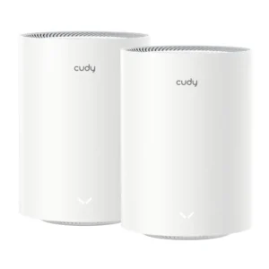 CUDY AX3000 Dual-Band Wi-Fi 6 Mesh System (2-Pack) with 2.5G Port – 2402+574 Mbps Speeds, Fast Roaming, 200 Devices, VPN, Wired/Wireless Backhaul, App Control