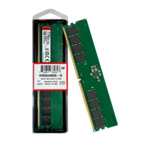 Kingston RAM 16GB DDR5 5600MHz CL46 PC5-5600 UDIMM 288-Pin Desktop Memory with On-Die ECC, 1Rx8 Single Rank, 1.1V Low Power, JEDEC Standard, KVR56U46BS8-16