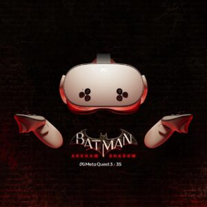 Meta Quest 3S 256GB — Get Batman: Arkham Shadow  — All-In-One Headset ; Touch Plus Controllers , Adjustable Standard Facial Interface , 2 Wrist Straps , Power adaptor , Charging cable , Carry Bag  Included with Meta Quest 3s headset