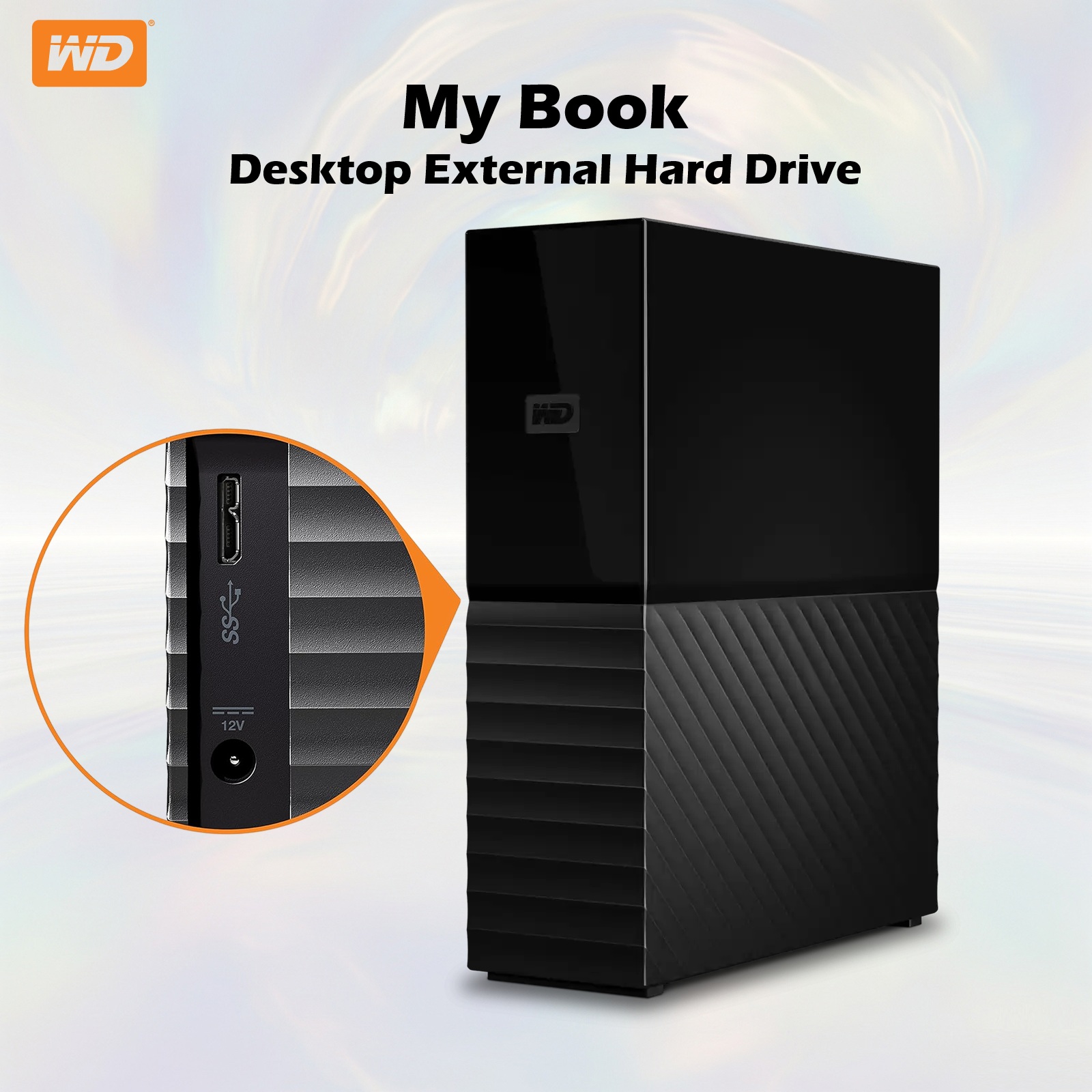 WD My Book 14TB Desktop External Hard Drive With USB 3.2 Gen 1, Password Protection, 256-Bit AES Encryption, Acronis Backup Software, Windows And Mac Compatible