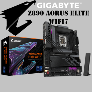 GIGABYTE Z890 AORUS ELITE WIFI7 Motherboard – Ultra Core Series 2, LGA 1851, ATX, DDR5, 4x M.2 Slots, PCIe 5.0, Thunderbolt 4, WIFI7, 2.5GbE LAN, EZ-Latch