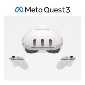 Meta Quest 3 – Mixed Reality Headset With Snapdragon XR2 Gen 2, 4K+ Infinite Display, 512GB Storage, Passthrough View, TruTouch Haptics & Touch Plus Controllers – White | 3DAYS WARRANTY ONLY