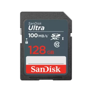 SanDisk Ultra® SDHC™ card / SDXC™ card – 128GB –  Transfer Speeds up to 100MB/s – SDSDUNR-128G-GN3IN