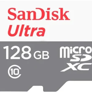SanDisk Ultra Lite microSDXC UHS-I Card 128GB – Up to 100MB/s, Class 10, FHD Video, Android-Compatible