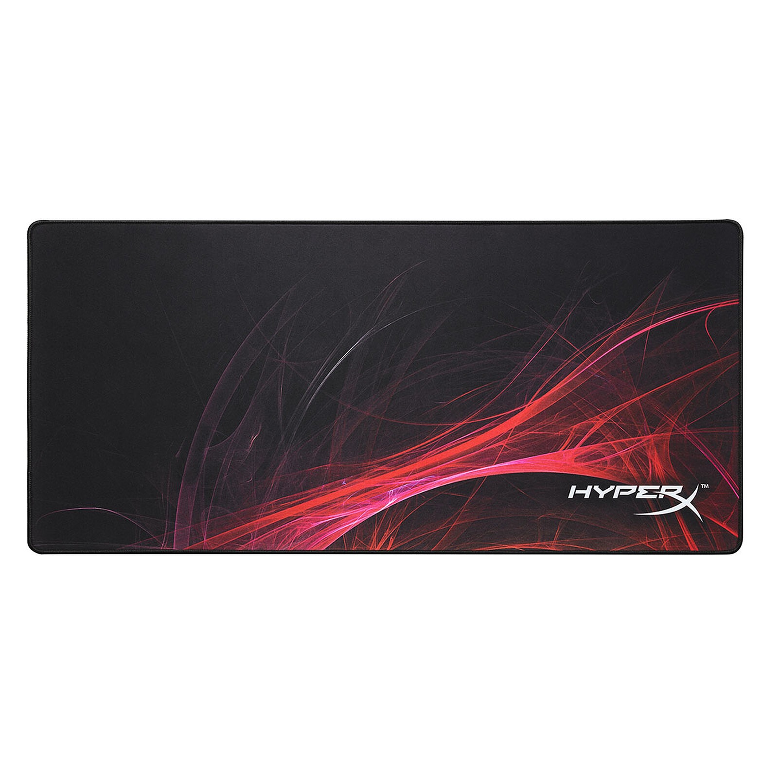 HyperX Gaming Mousepad 90×40cm, Black Red Design, Large Desk Mat with Smooth Control Surface, Anti-Slip Rubber Base, 3mm Thickness – Copy Version