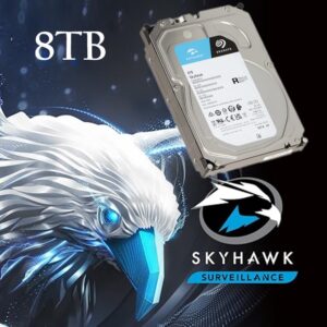 Seagate Skyhawk 3.5″ ST8000VX010 8TB Internal Hard Disk 5400 RPM 256MB Cache SATA 6.0Gb/s 3.5″  with RV Sensor for Network Surveillance Camera Video Recorder