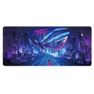 ASUS ROG Highway Extended Gaming Mousepad 90×40cm Copy Version, Large Desk Mat with Smooth Tracking Surface, Anti-Slip Rubber Base for Gaming & Work