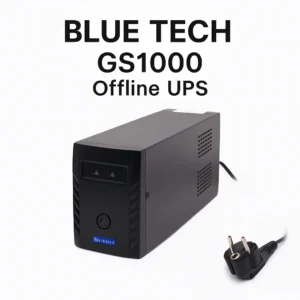 BLUE TECH GS1000 Offline UPS – 1000VA Capacity, PS4 Compatible, Microprocessor Control, Boost & Buck AVR, Auto Restart, Cold Start, Generator Support
