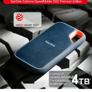 1TB Extreme Portable SSD with USB C SDSSDE50-RTOO-AC SanDisk 4TB Extreme Portable SSD with USB C SanDisk 4TB Extreme Portable SSD, USB-C USB 3.2 Gen 2, External NVMe Solid State Drive, Speed up to 1050MB/s read and 1000MB/s write , IP65 rated for dust and water resistance - GREY